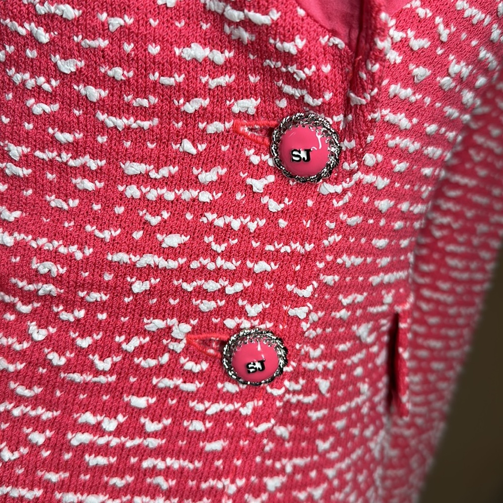 ST JOHN Boucle tweed knit blazer - Picture 3 of 6